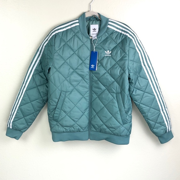 adidas sst quilted jacket black